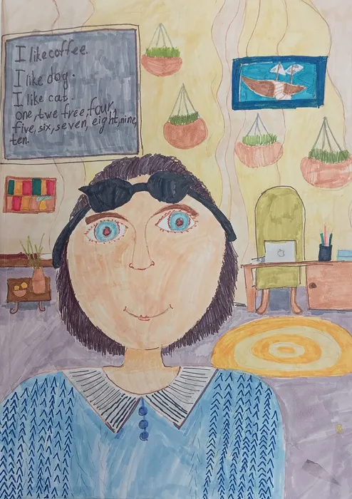 Феликсова Ксения, 9 лет, На уроке, пр.Долготер Ж.И